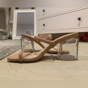 Dolce Vita Clear Block Heel size 6